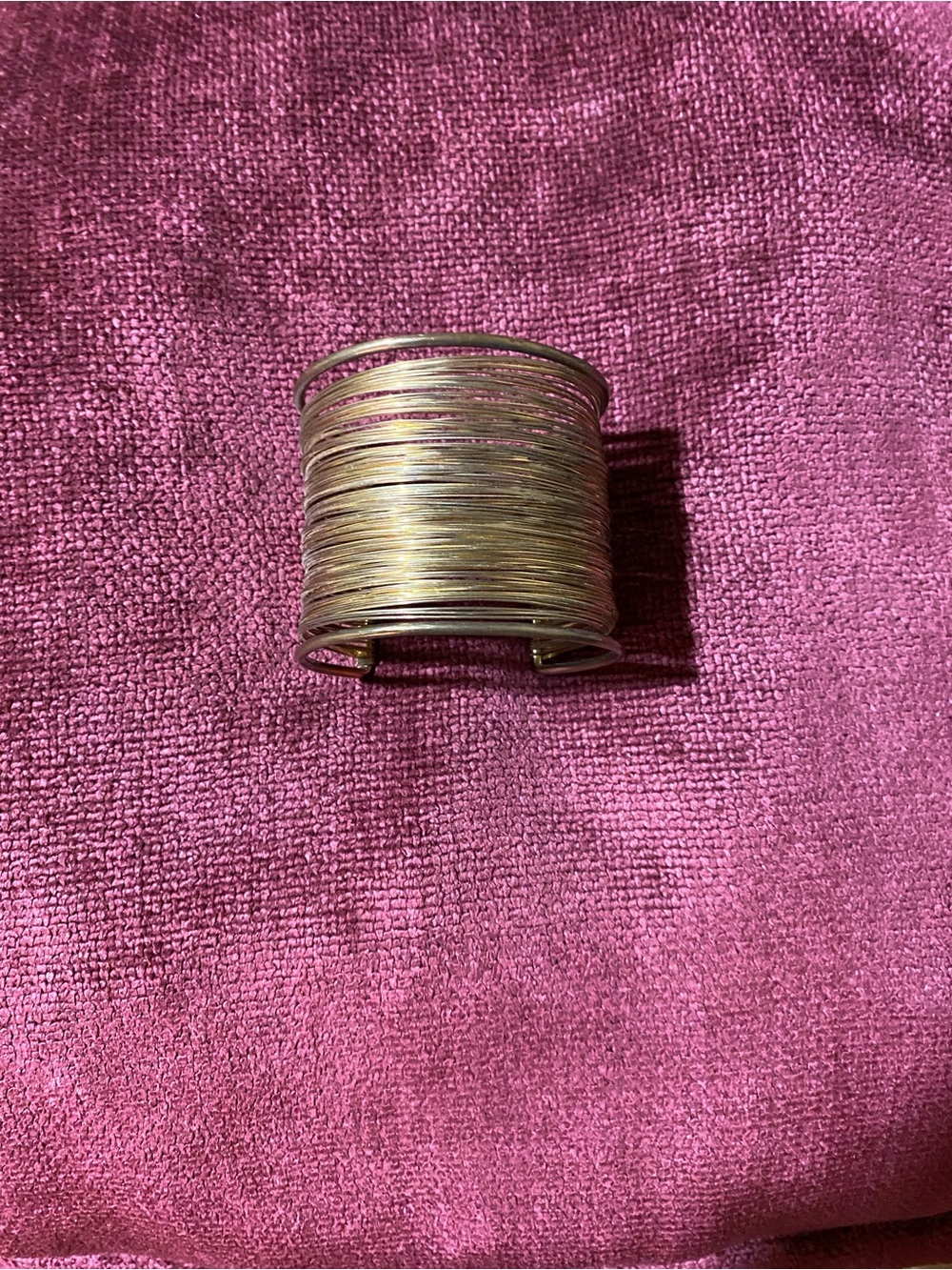 Unk Gold Multi-Strand Wire Cuff Bracelet